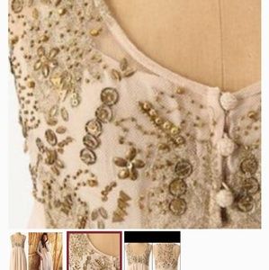 Anthropologie Flickering Slip Dress EUC Size 6